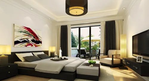 电视机别正对睡床  卧室电视机摆放风水禁忌