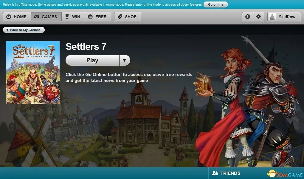 工人物语7：王国之路 四步解决无法进入游戏问题