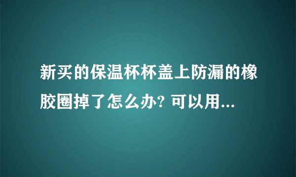 新买的保温杯杯盖上防漏的橡胶圈掉了怎么办? 可以用其他东西代替防漏吗？