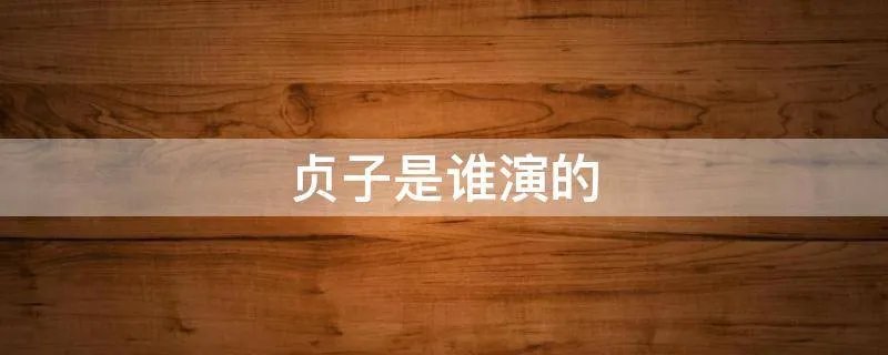 贞子是谁演的