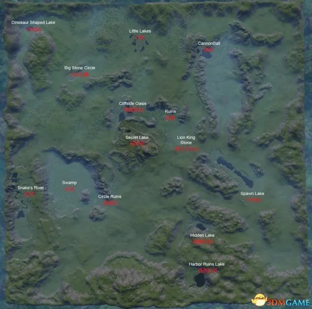 The Isle全地图和标志及各地点介绍