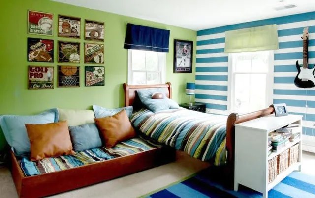 个性手绘墙，给卧室多加一些活力