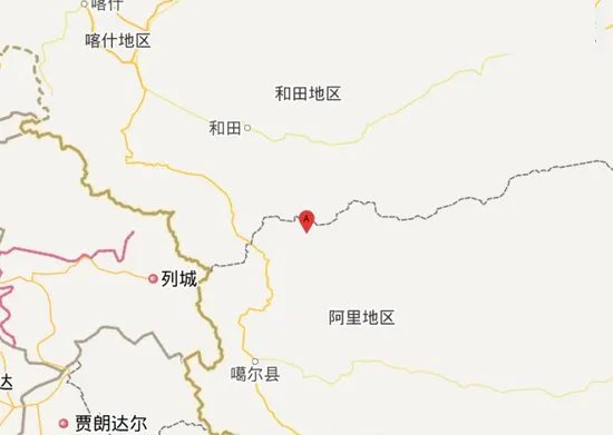 西藏阿里5.2级地震震源深度是多少？