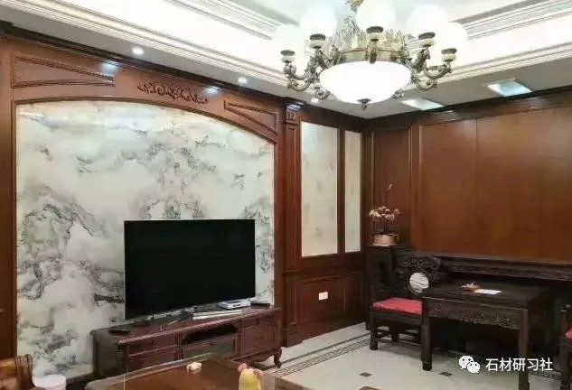 山水画大理石背景如何搭配设计？看案例