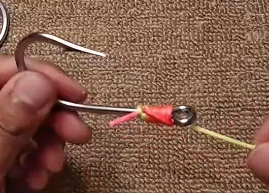 怎么绑鱼钩图解