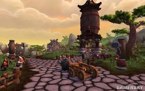 步入每日一图：《魔兽世界：潘达利亚的迷雾》熊猫人主城截图首发