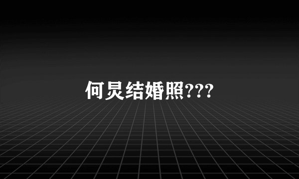 何炅结婚照???