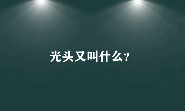 光头又叫什么？