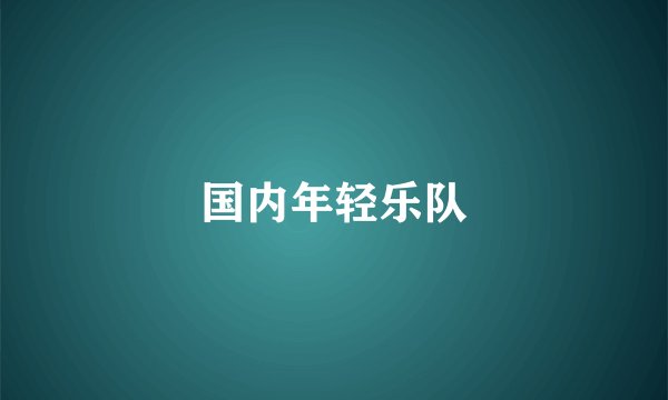 国内年轻乐队