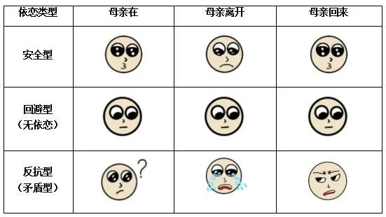 婴儿依恋的类型