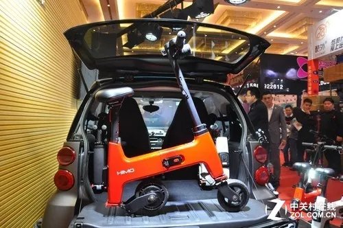 一张A3纸大小 喜摩H1微型折叠电动车