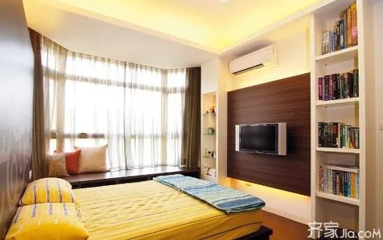 电视机别正对睡床  卧室电视机摆放风水禁忌