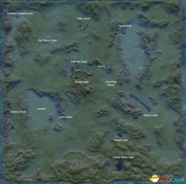 The Isle全地图和标志及各地点介绍