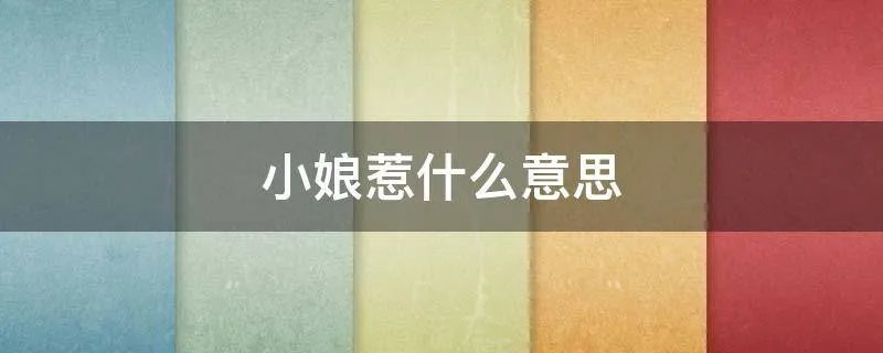 小娘惹什么意思