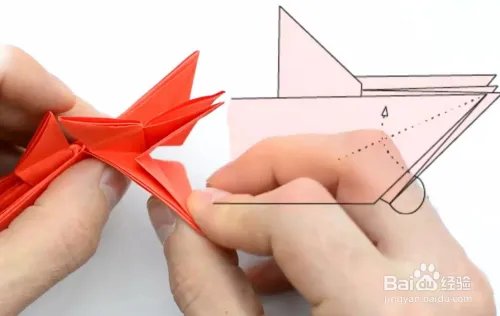 用一毛钱一张的彩纸如何折叠八脚大闸蟹