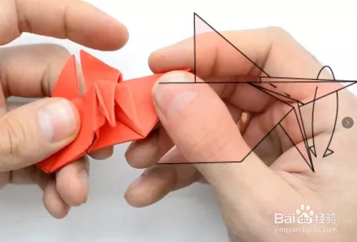 用一毛钱一张的彩纸如何折叠八脚大闸蟹