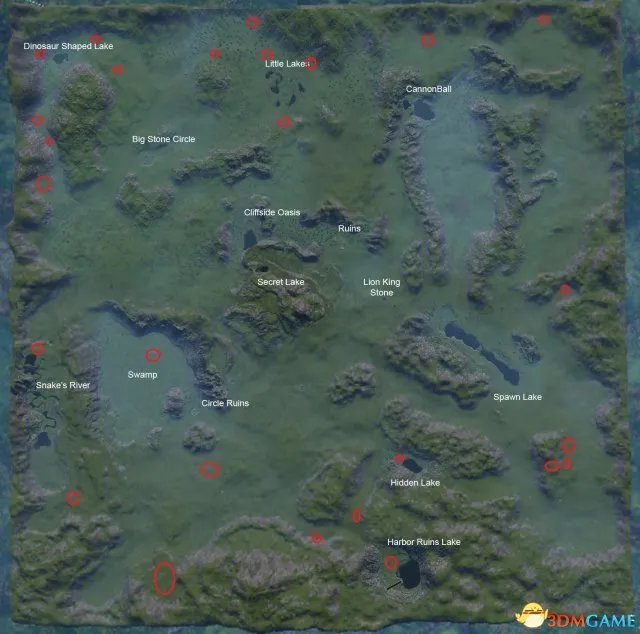 The Isle全地图和标志及各地点介绍