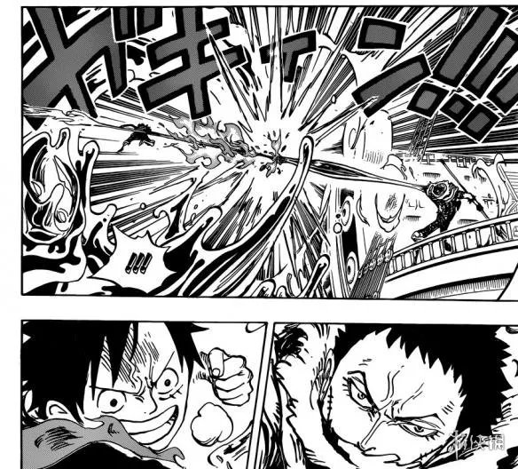 《海贼王》漫画第877话 佩德洛牺牲自己助路飞逃脱！