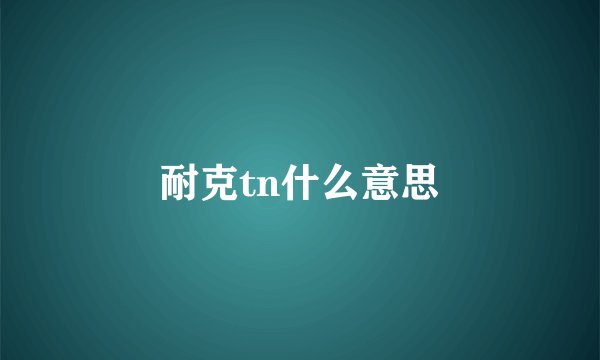耐克tn什么意思