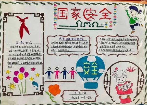 国家安全手抄报