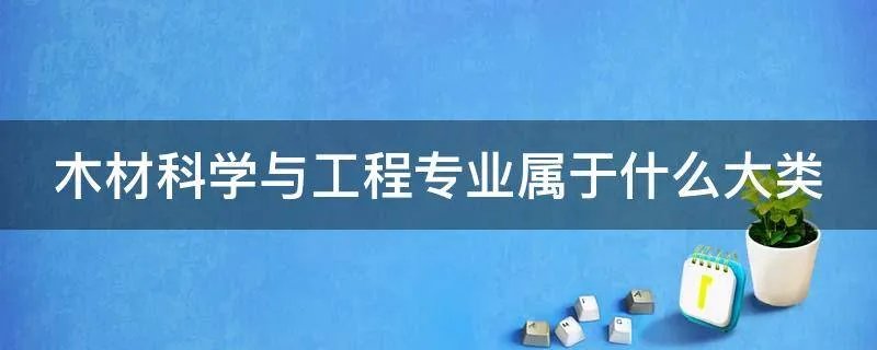 木材科学与工程专业属于什么大类
