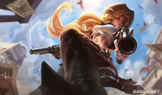 《英雄联盟》厄运小姐6张原画更新 黑丝长腿更显诱惑