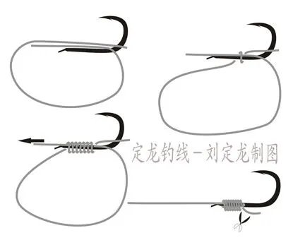 怎么绑鱼钩图解
