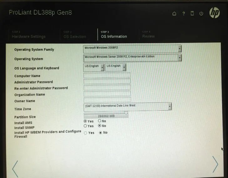 怎么安装惠普服务器操作系统