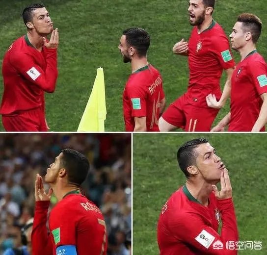 西葡大战C罗上演帽子戏法，打进第一粒点球之后，C罗的庆祝动作有什么特殊含义吗？