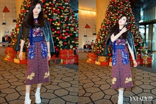 宋茜圣诞街拍曝光众人调侃“高端大气上档次”