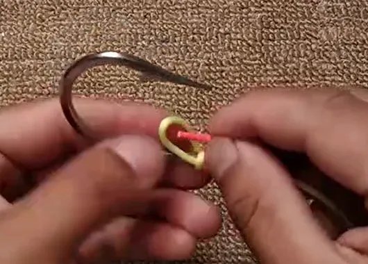 怎么绑鱼钩图解