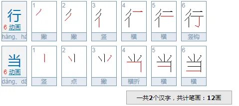 行当是什么意思？