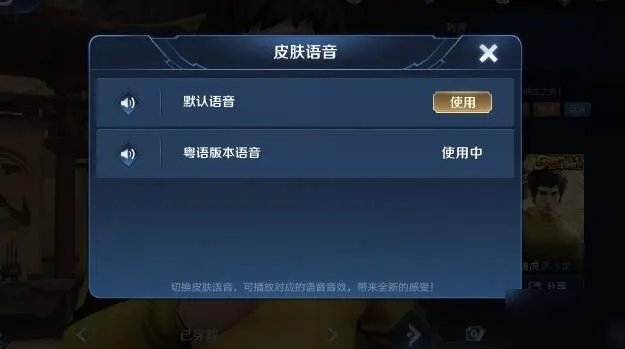 《王者荣耀》李小龙语皮肤语音包设置教程 皮肤语音包如何设置