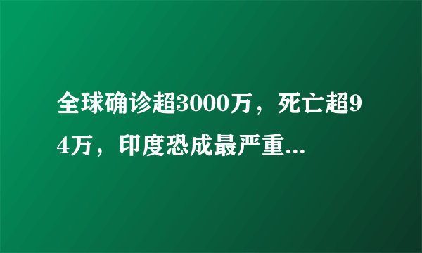 全球确诊超3000万，死亡超94万，印度恐成最严重“疫区”
