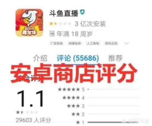 张大仙直播间违规，粉丝直接把斗鱼app刷到了1星您怎么看？