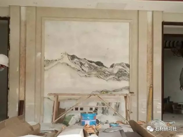 山水画大理石背景如何搭配设计？看案例