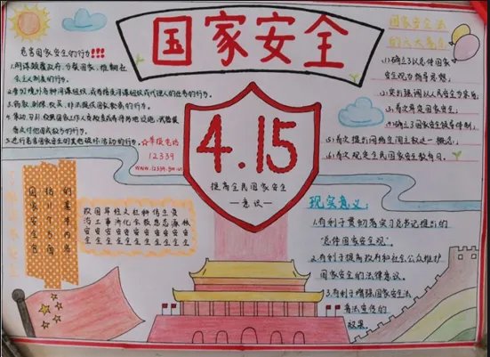 国家安全手抄报