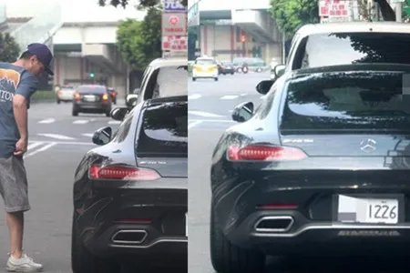 霍建华违规停豪车在台湾街头  发现后却又遇到这一尴尬事