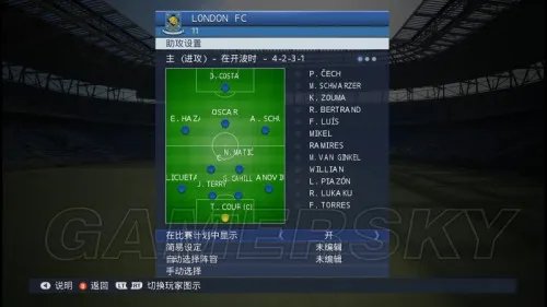 实况足球2015（PES2015） 球队战术部署及阵型设定详细图文攻略