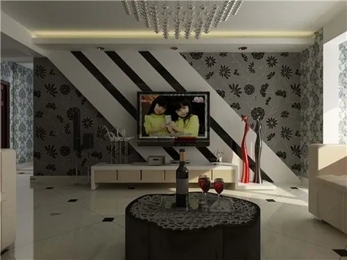 电视墙一般用什么材料 客厅电视墙装修图片欣赏