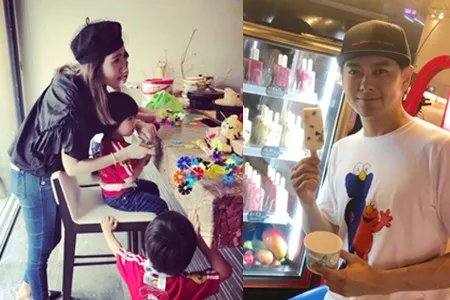 林志颖家人聚餐 庆祝结婚周年晒照纪念