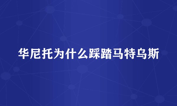 华尼托为什么踩踏马特乌斯