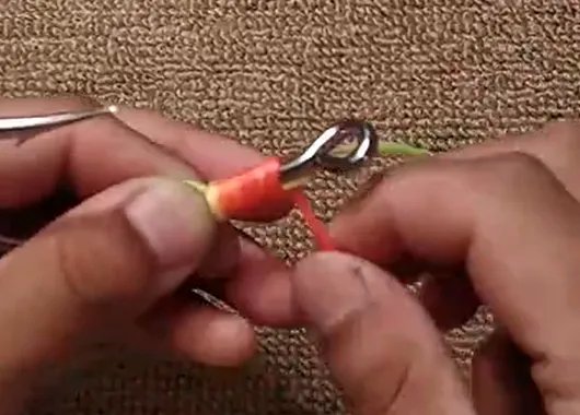 怎么绑鱼钩图解