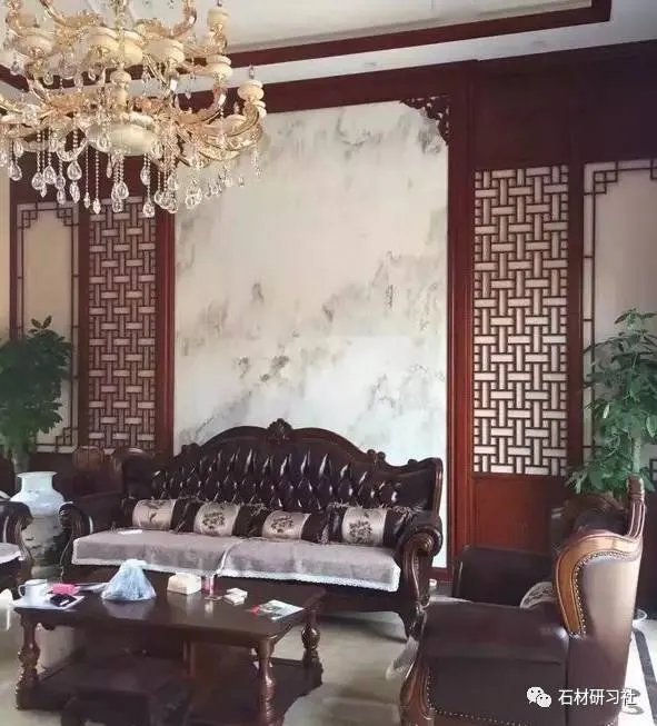 山水画大理石背景如何搭配设计？看案例