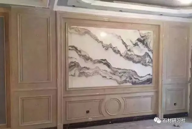 山水画大理石背景如何搭配设计？看案例