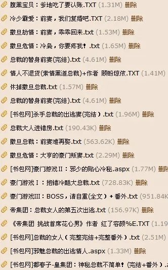 黑道总裁的爱人全文以及总裁宠文