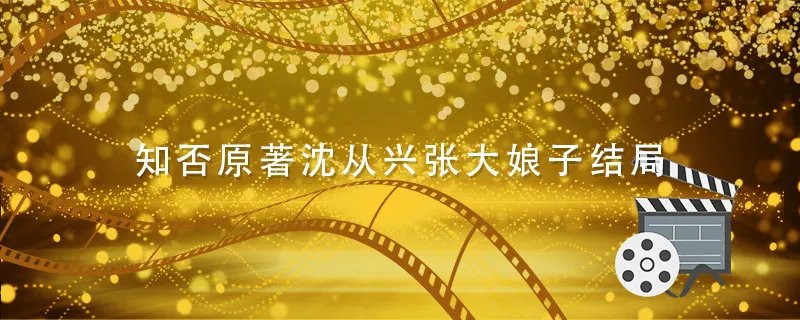 知否原著沈从兴张大娘子结局