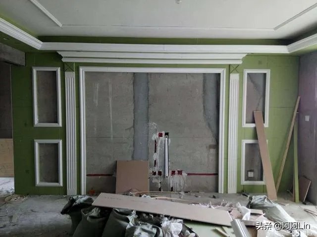 楼层装修发现厨房墙面有点歪