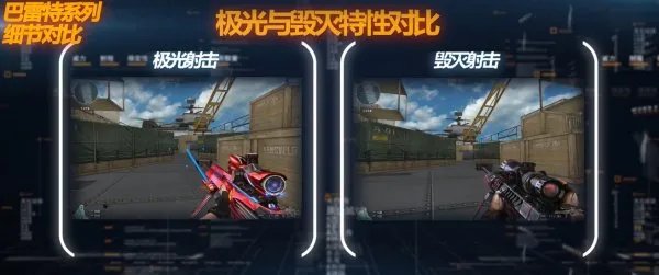 谁是火线最强巴雷特 毁灭与极光属性对比