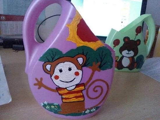 洗衣液瓶子做花盆制作方法图片